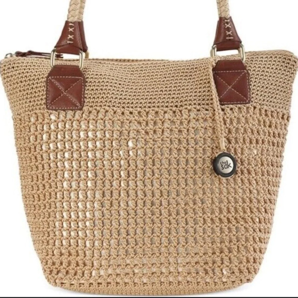 The Sak Handbags - The Sak crochet medium tote everyday shoulder bag excellent like-new condition